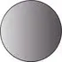 Round Mirror - Black, Metal