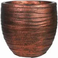 Row Style Indoor Plant Pot - Bronze