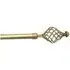 Spiral Extendable Curtain Pole - Gold, Metal