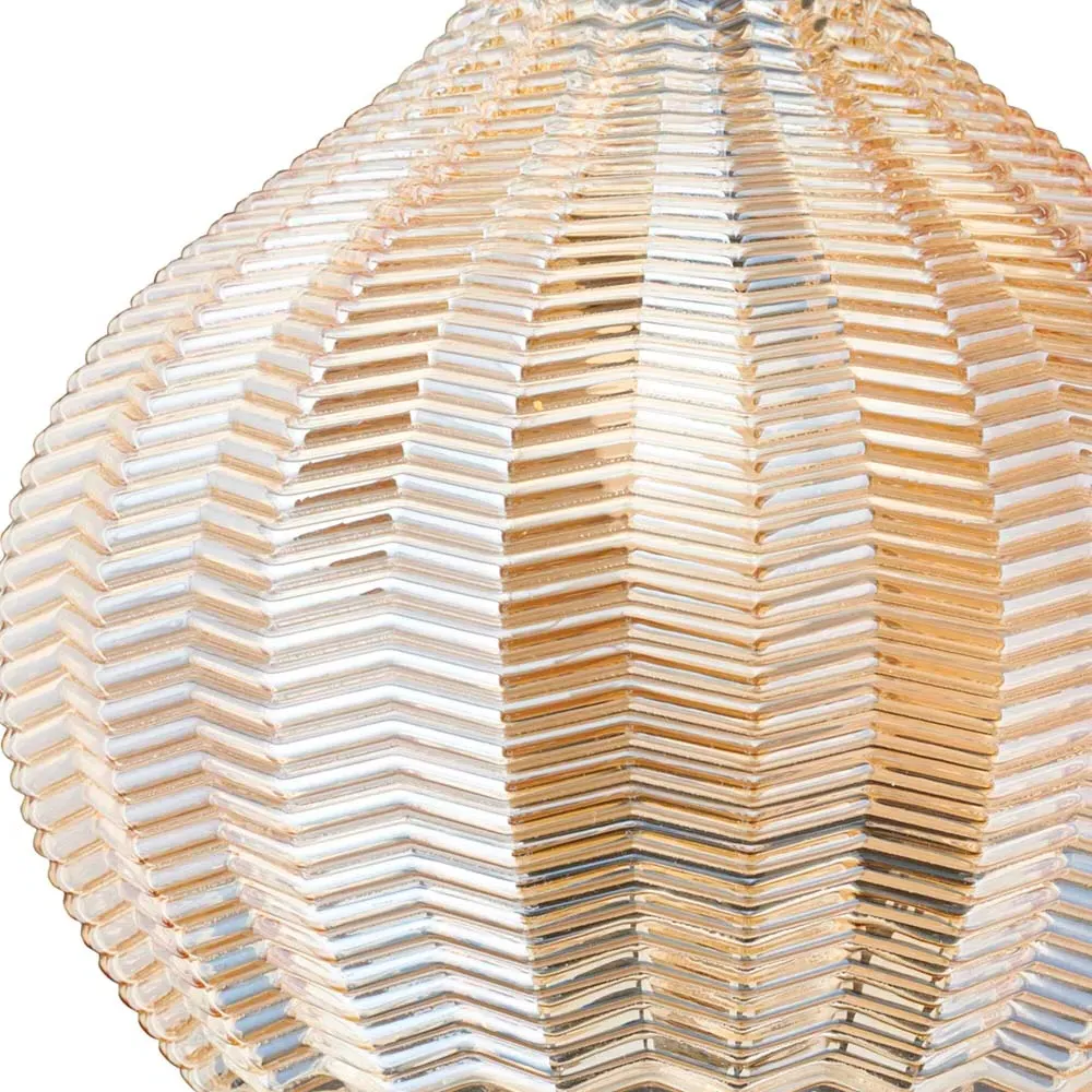 Sunrise Glass Pendant Light - Brown