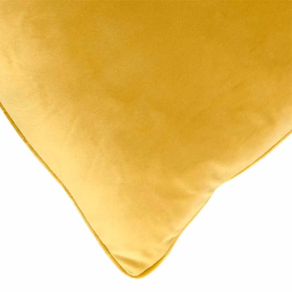 Velour Cushion - Ochre