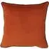 Velour Cushion with Piping - Orange