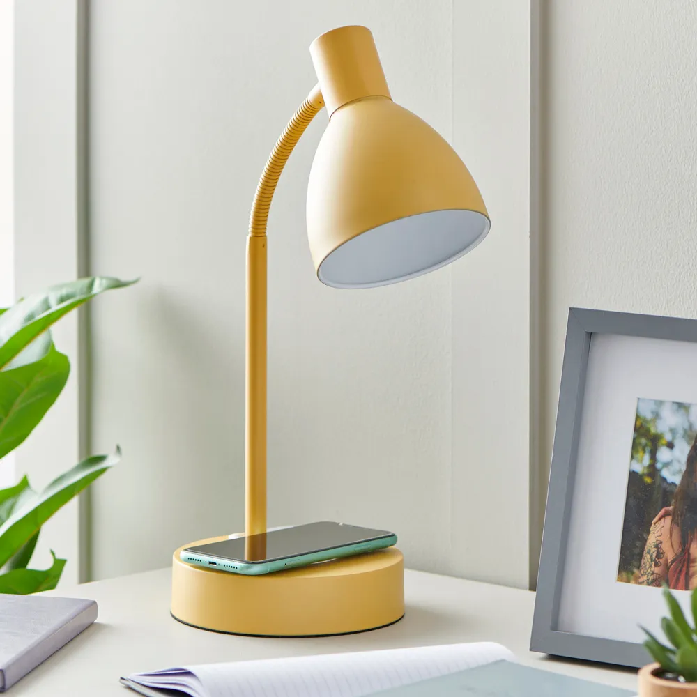 Wireless Charger Lamp - Ochre