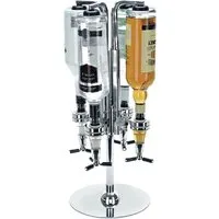 4 Bottle Bar Optic Drinks Dispenser - Chrome