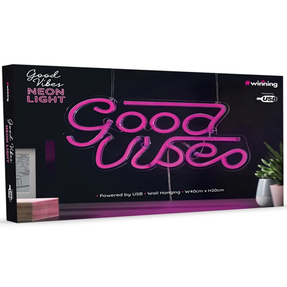 Neon Good Vibes Light - Rainbow