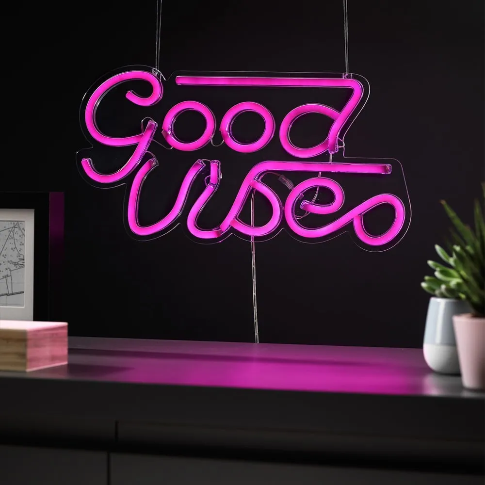 Neon Good Vibes Light - Rainbow image