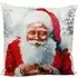 Christmas Santa Design Cushion - Multi, Linen
