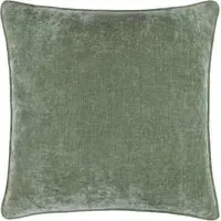 Heavy Chenille Piped Cushion 50x50cm - Green