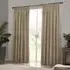 Heavy Chenille Velvet Pencil Pleat Curtains - Brown