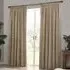 Heavy Chenille Velvet Pencil Pleat Curtains - Brown