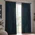 Heavy Chenille Velvet Pencil Pleat Curtains - Navy