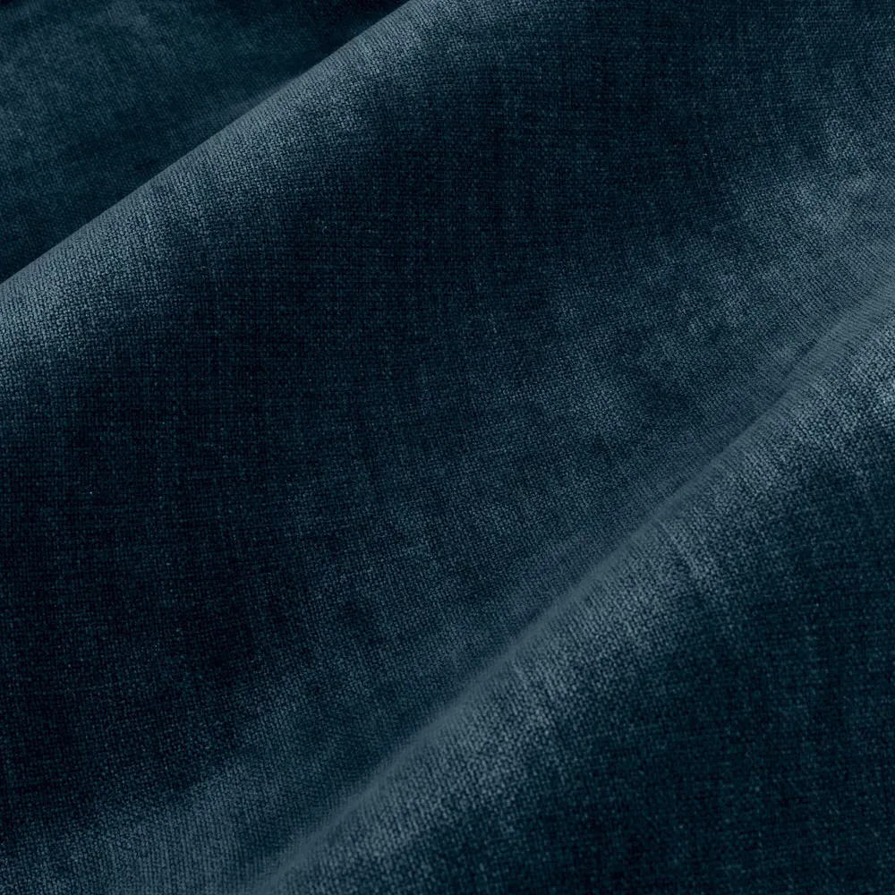 Heavy Chenille Velvet Pencil Pleat Curtains - Navy