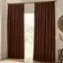 Heavy Nutmeg Chenille Velvet Pencil Pleat Curtains - Red