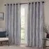 Hebden Striped Eyelet Curtains - Blue, Cotton