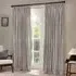 Hebden Striped Pencil Pleat Curtains - Grey, Cotton