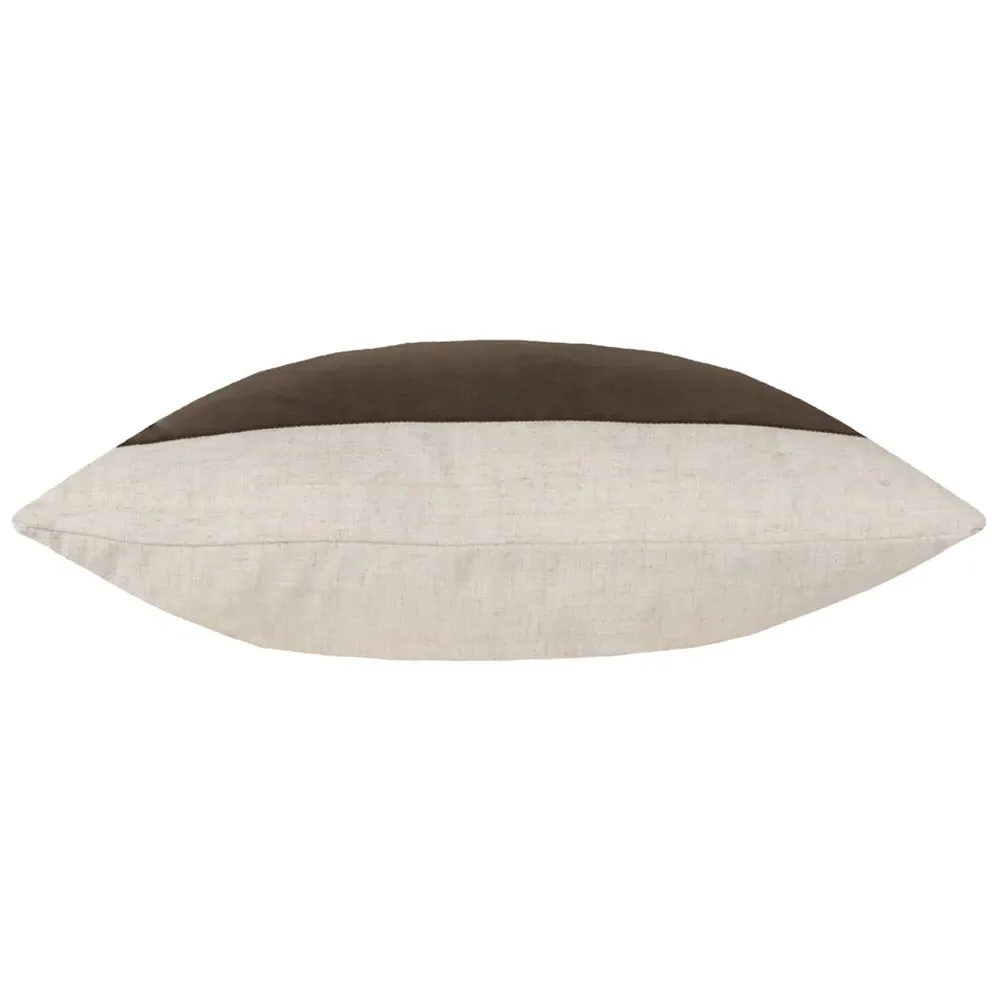 Auden Linen Velvet Cushion - Mole