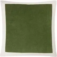 Auden Linen Velvet Cushion - Olive Oil