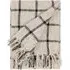 Beni Checked Fringed Throw - Black, Cotton