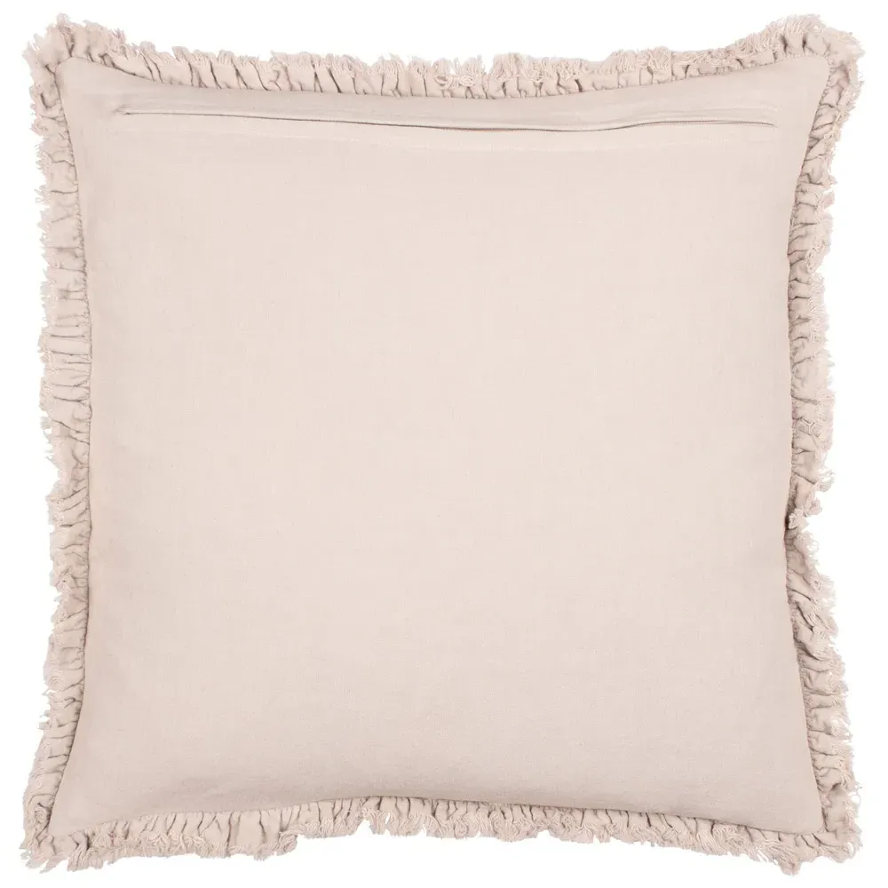 Bertie Cotton Velvet Cushion - Cream