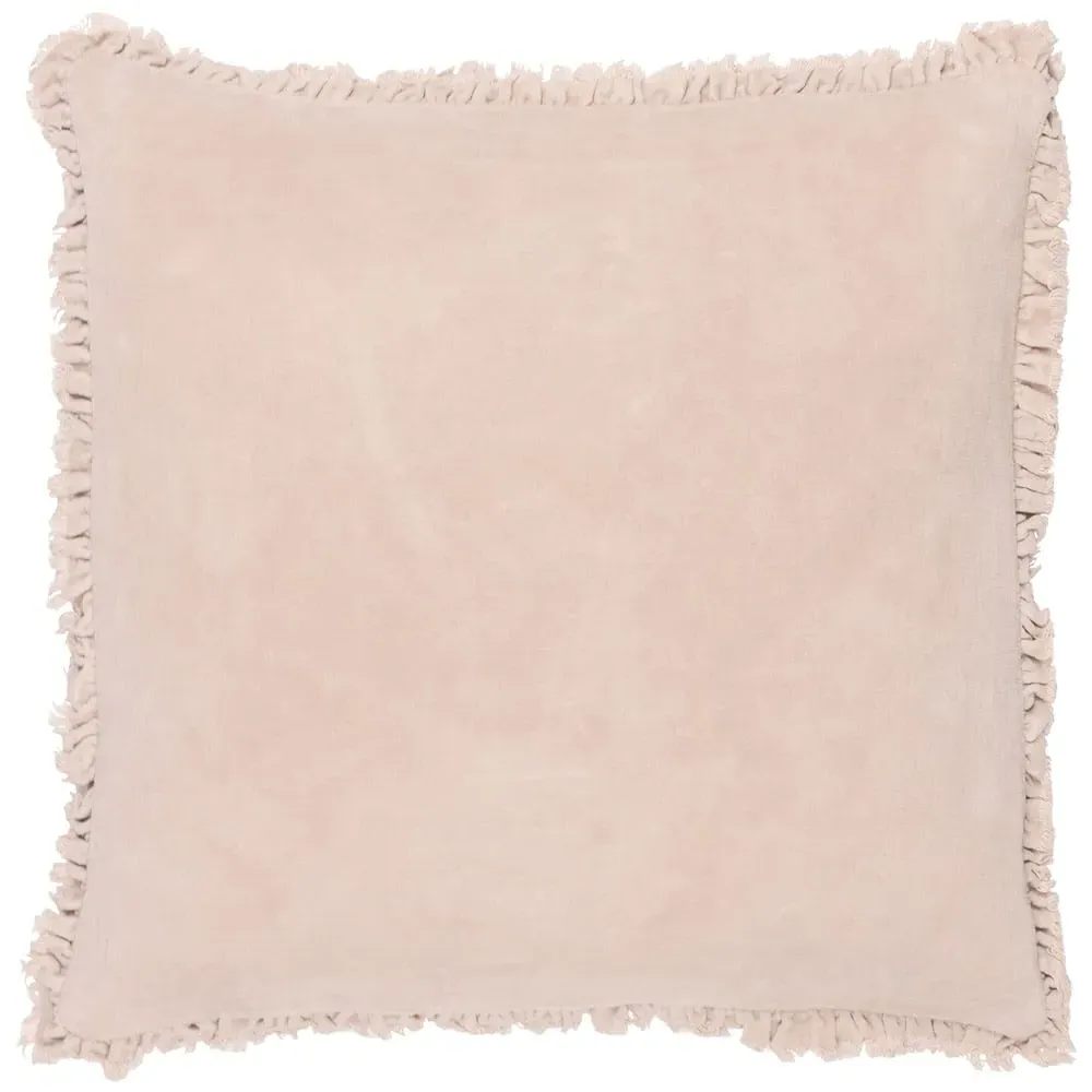 Bertie Cotton Velvet Cushion - Cream image