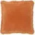 Bertie Cotton Velvet Cushion - Rust