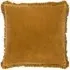 Bertie Cotton Velvet Cushion - Saffron