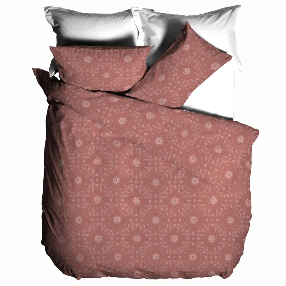 Bohemian Super King Size Duvet Cover Set - Red