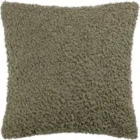 Cabu Chunky Boucle Cushion - Green
