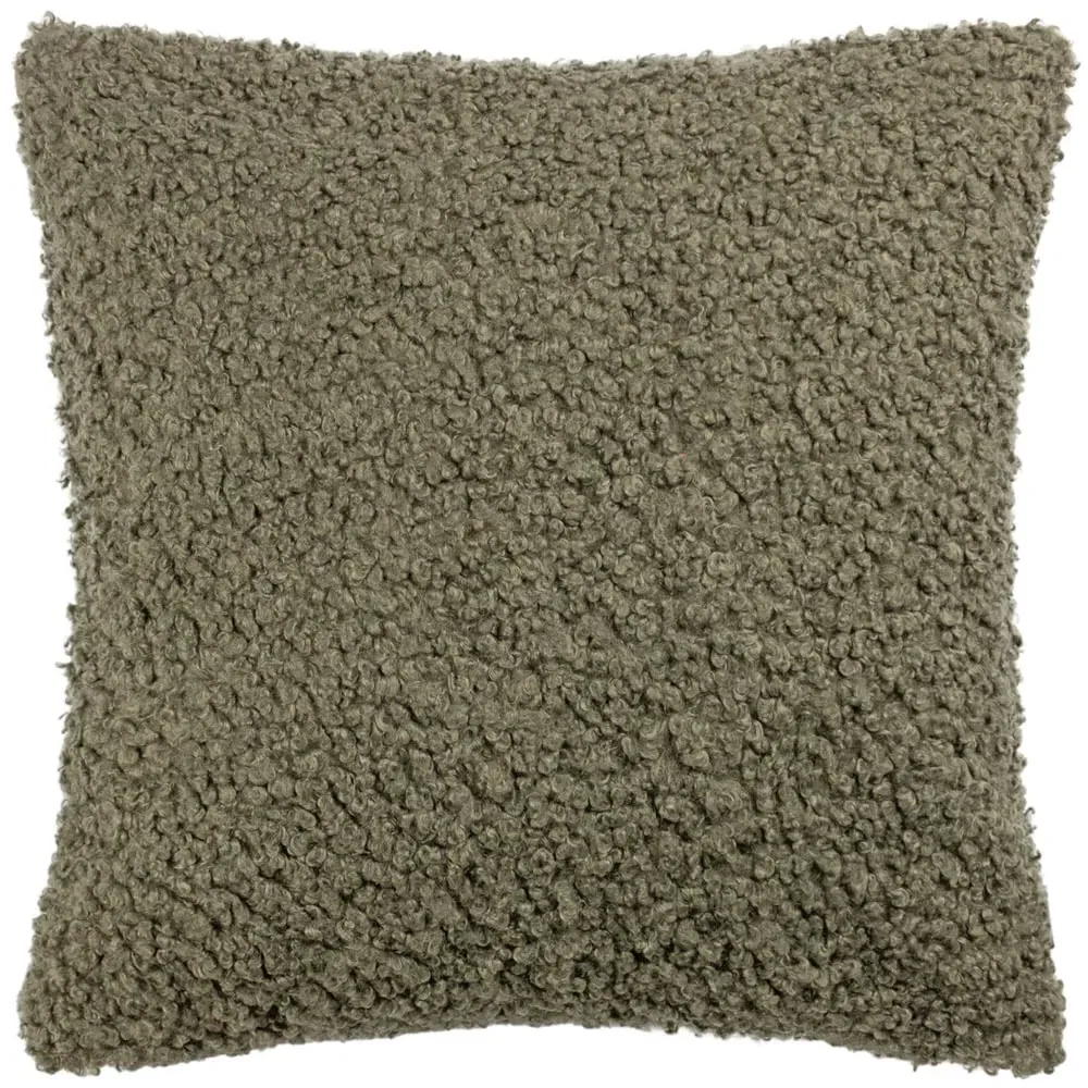 Cabu Chunky Boucle Cushion - Green
