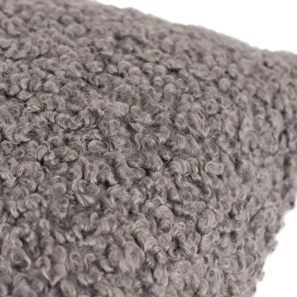 Cabu Chunky Boucle Cushion - Grey