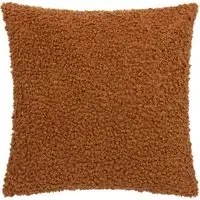 Cabu Chunky Boucle Cushion - Orange