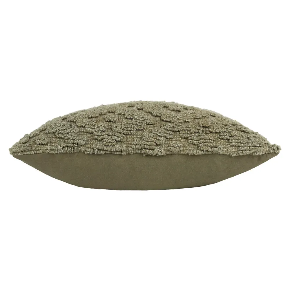 Calvay Chunky Textured Cushion - Lichen