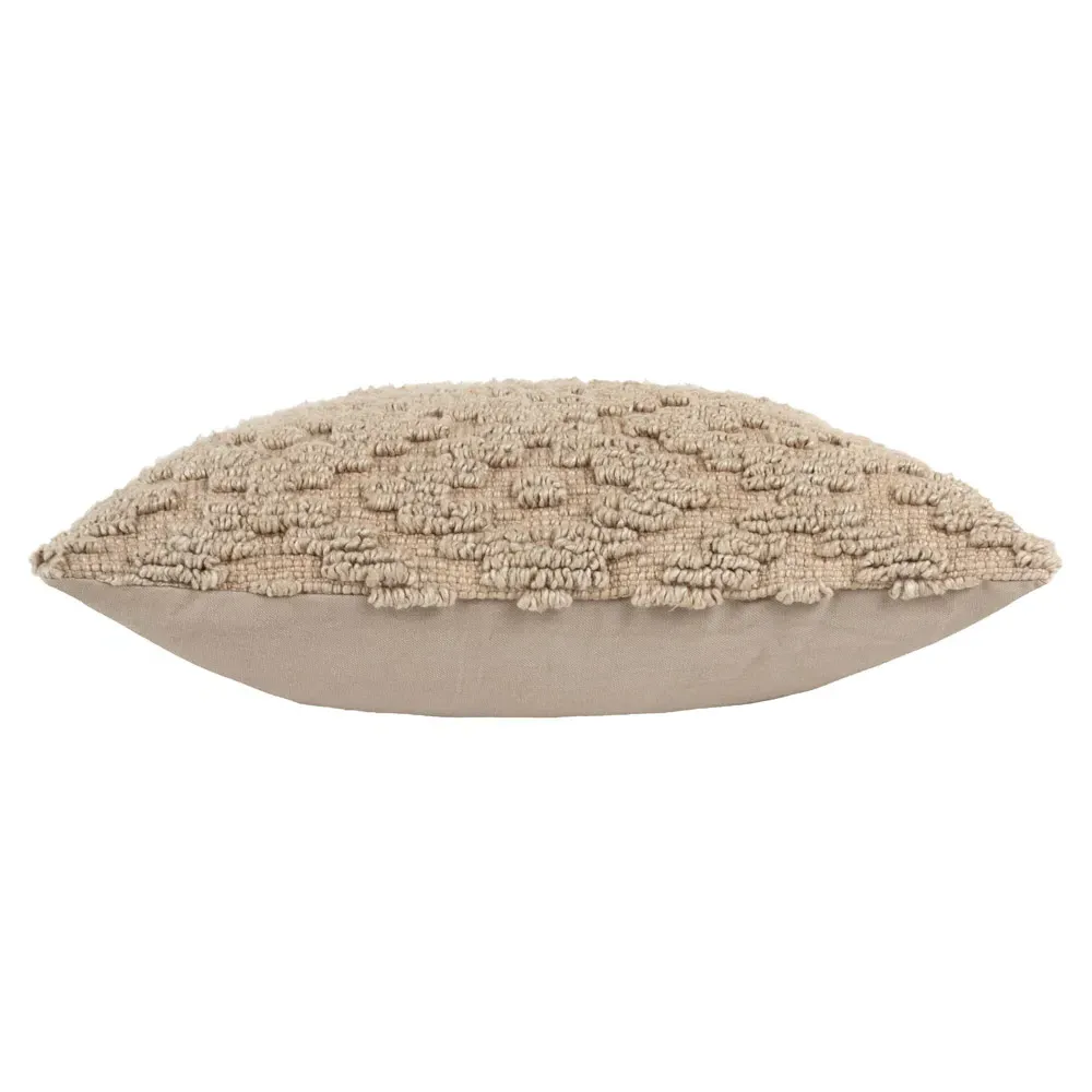 Calvay Chunky Textured Cushion - Taupe