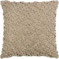 Calvay Chunky Textured Cushion - Taupe