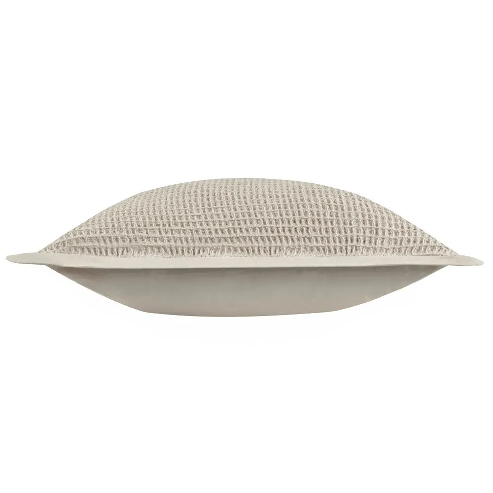 Canopy Waffle Cushion - Stone, Cotton