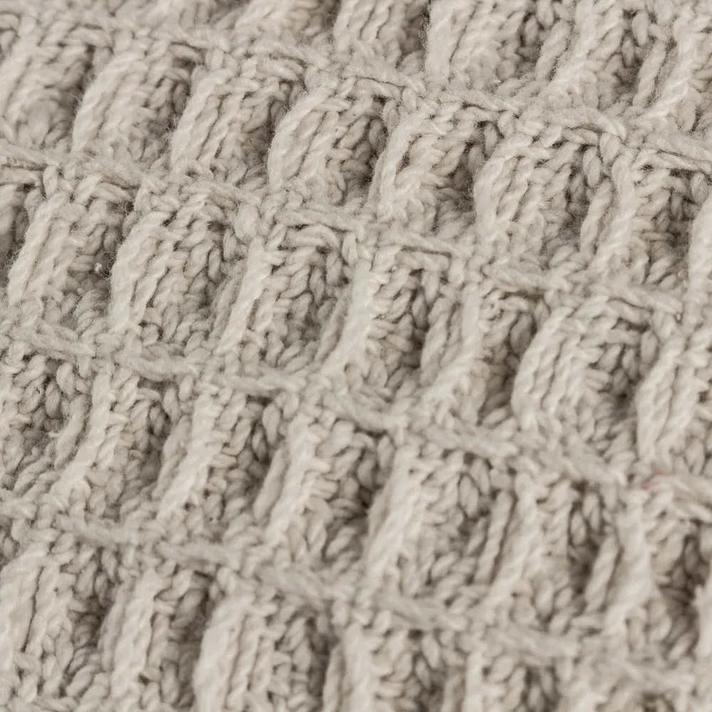 Canopy Waffle Cushion - Stone, Cotton