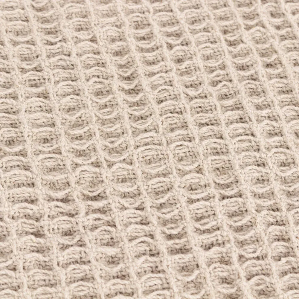 Canopy Waffle Throw - Cream, Cotton