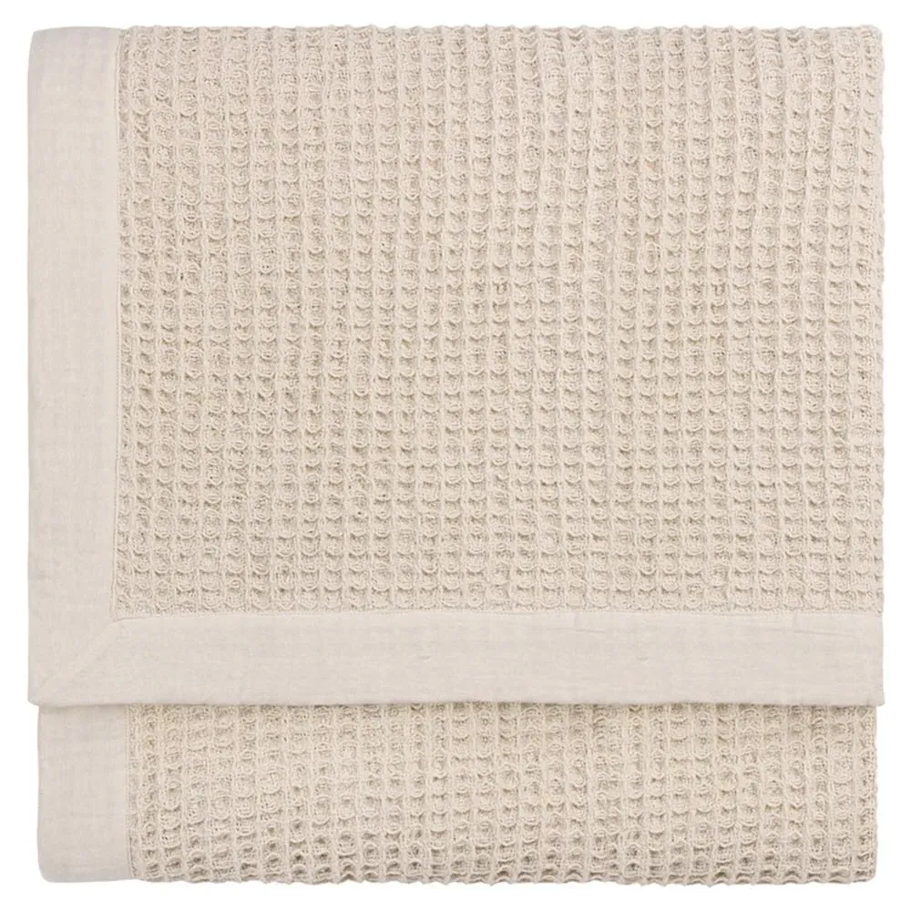 Canopy Waffle Throw - Cream, Cotton