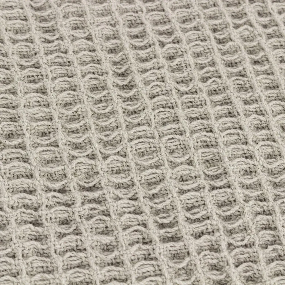 Canopy Waffle Throw - Taupe, Cotton