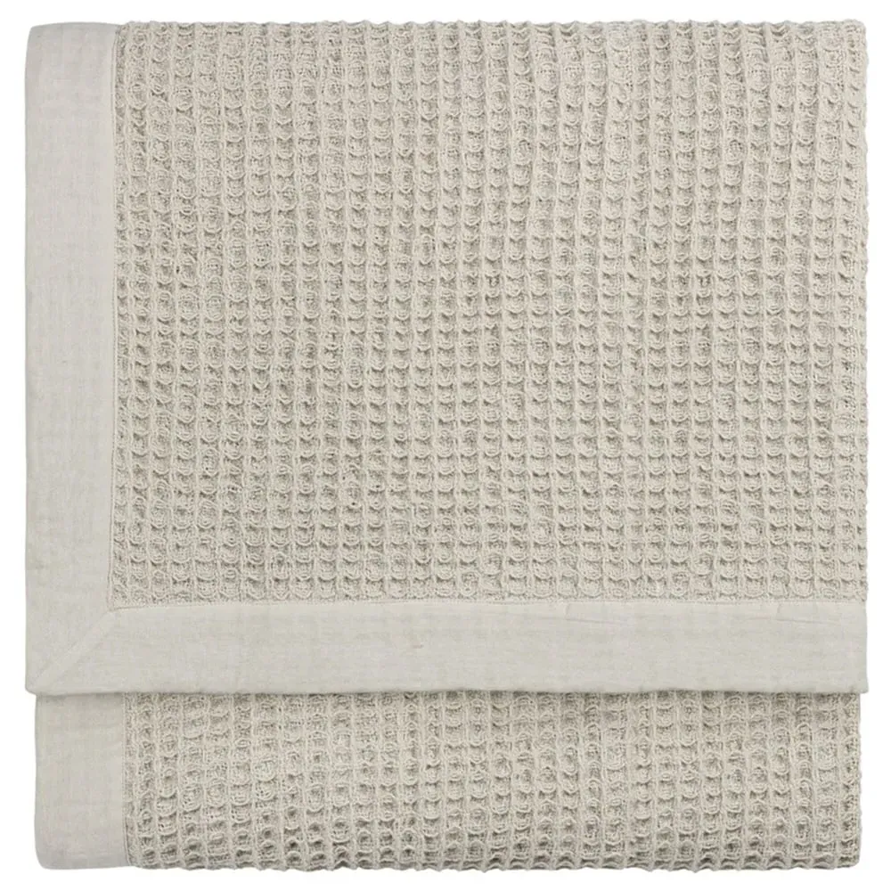 Canopy Waffle Throw - Taupe, Cotton