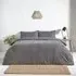 Chevron Double Duvet Set - Charcoal, Cotton