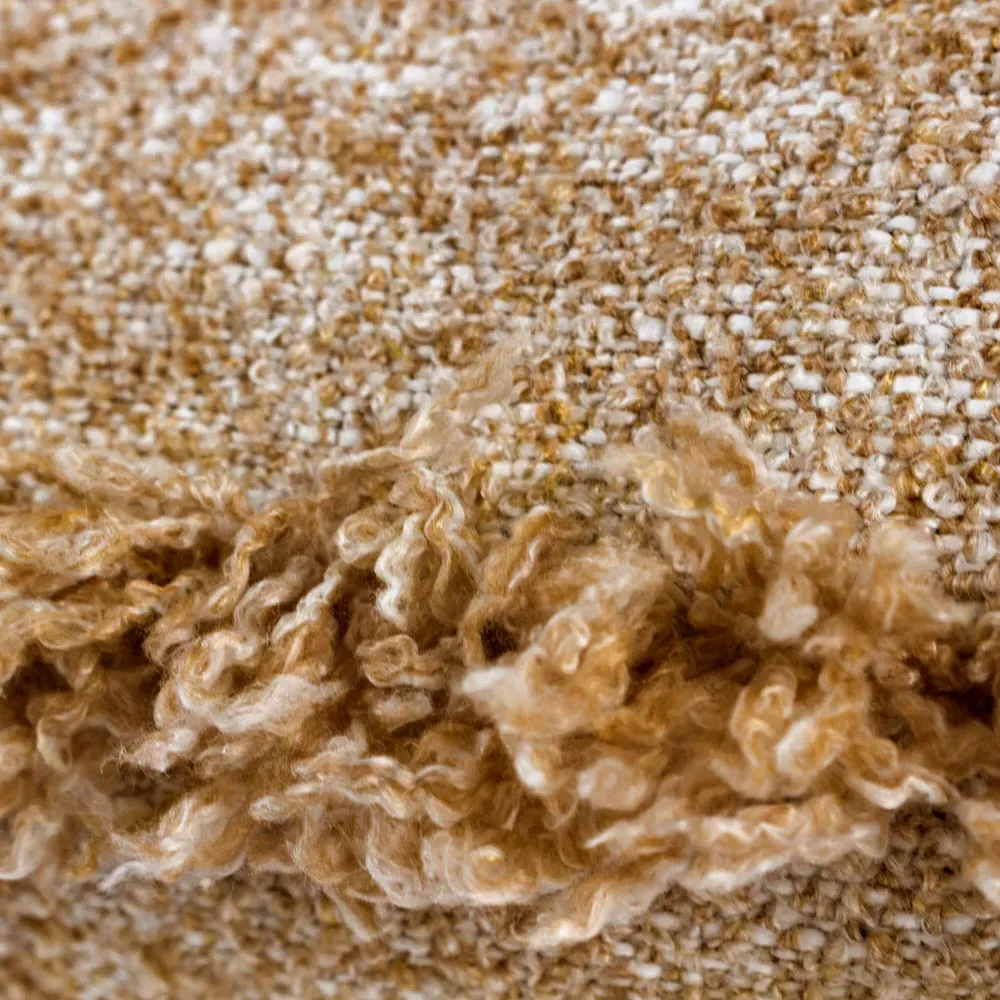 Doze Reversible Fringed Cushion - Brown