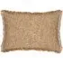 Doze Reversible Fringed Cushion - Brown