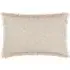 Doze Reversible Fringed Cushion - Cream
