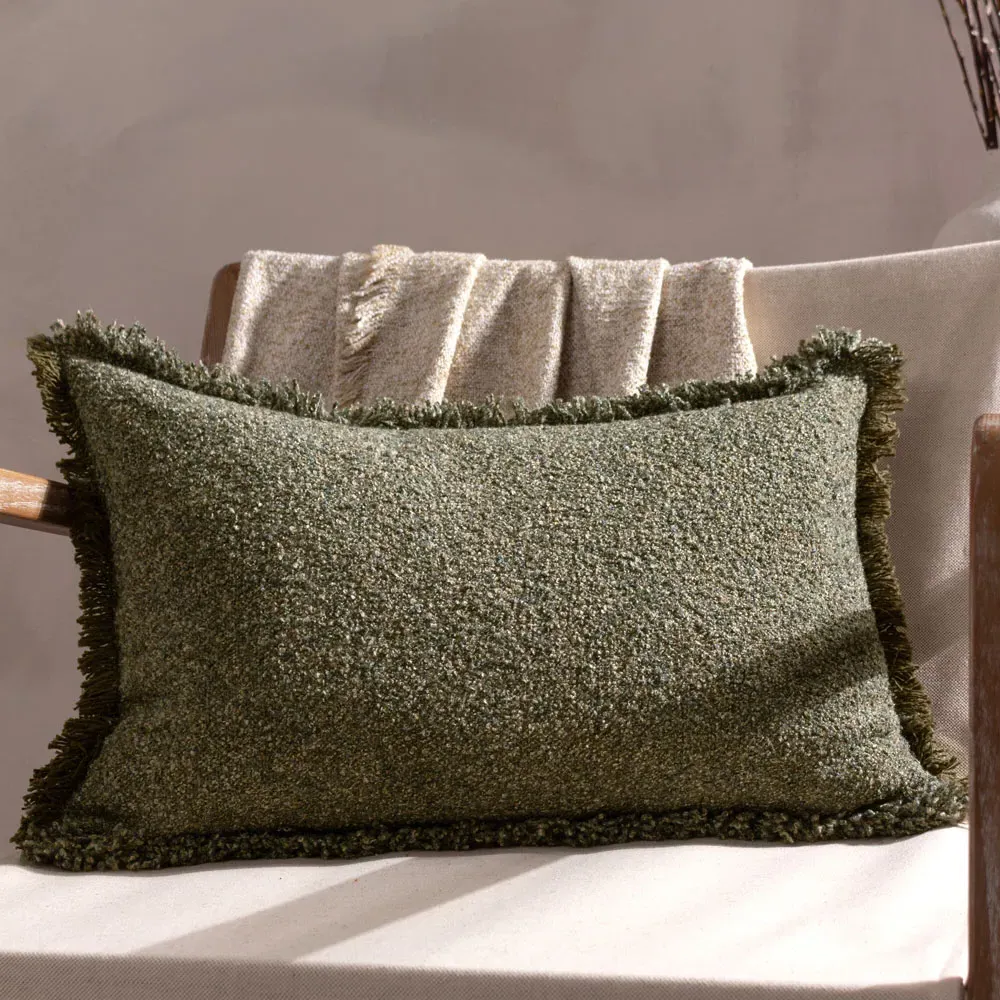 Doze Reversible Fringed Cushion - Multi