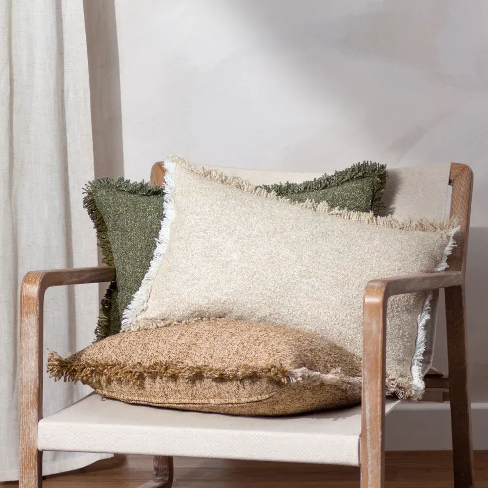 Doze Reversible Fringed Cushion - Multi