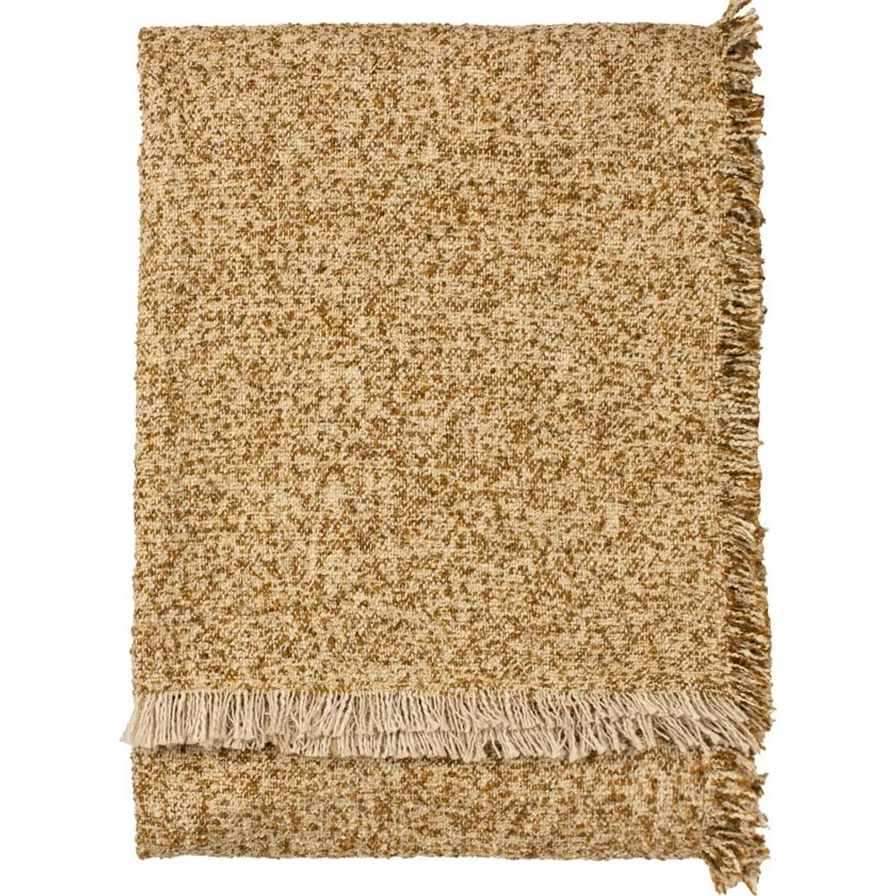 Doze Woven Fringed Throw - Biscuit, Boucle image