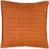 Grid Check Cushion - Brown, Linen