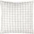 Grid Check Cushion - Cream, Linen