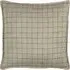 Grid Check Cushion - Stone
